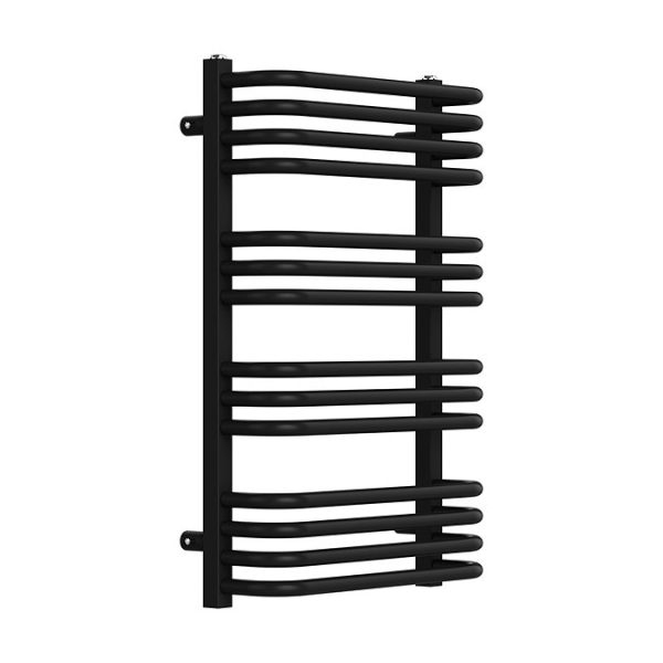 Roxbury Heated Towel Rail 500 x 760mm   Matt Black - Image 4