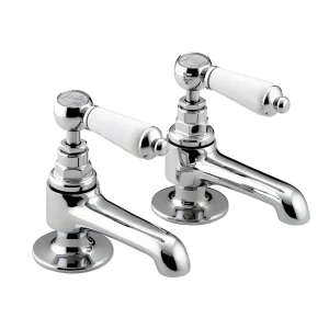 Bristan Renaissance Traditional Basin Taps   Chrome Plated