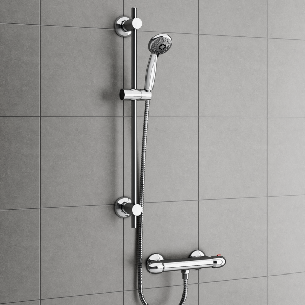 Juno Bar Shower Package with Valve + Slider Rail Kit