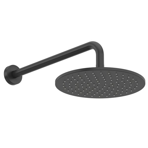 Mode Spencer Round Matt Black Twin Diverter Valve Shower Set - Image 5