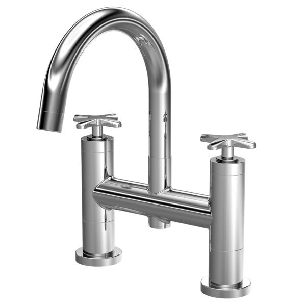 Roxbury Art Deco Chrome Bath Filler