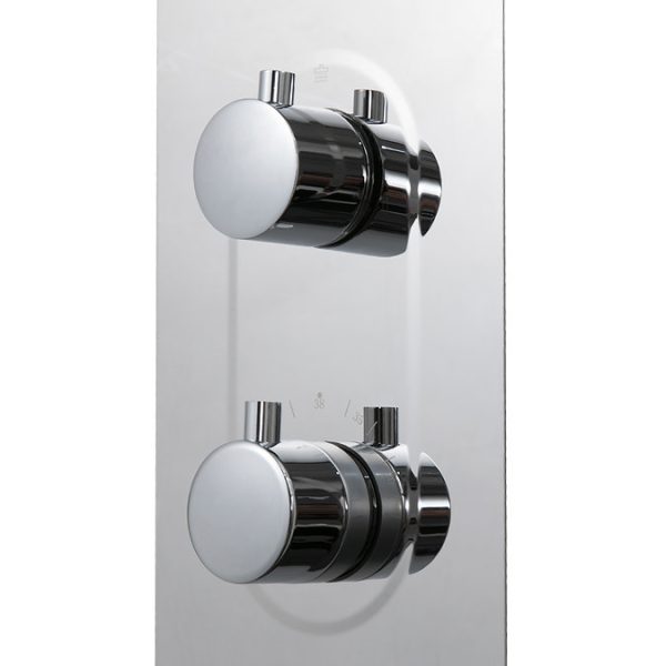 Roxbury Concealed Shower Tower Panel Chrome - Image 6