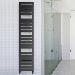 Terma Salisbury Metallic Black Heated Towel Rail 1360 x 300mm