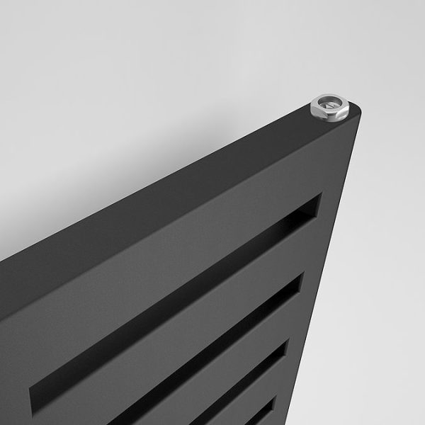 Terma Salisbury Metallic Black Heated Towel Rail 1360 x 300mm - Image 4