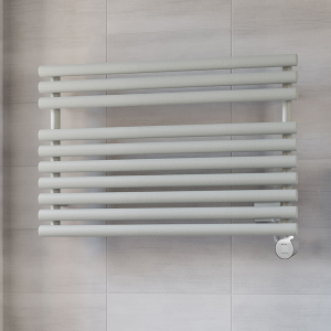 Terma Rolo Towel (Wi Fi Controlled) H590 x W900mm Salt n Pepper Electric Towel Rail with 600w VEO Heating Element