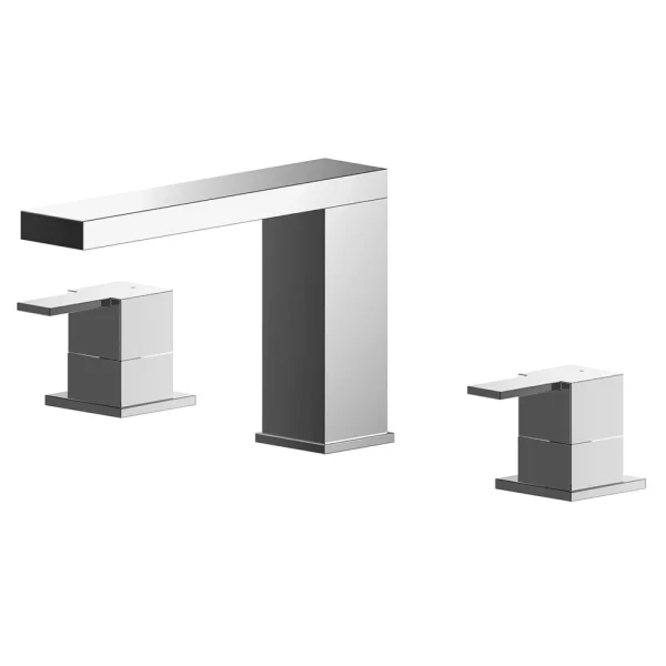 Nuie Sanford Chrome Deck Mounted 3TH Bath Filler