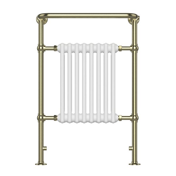 Chatsworth Savoy Brushed Brass Traditional Heated Towel Rail Radiator - Image 2