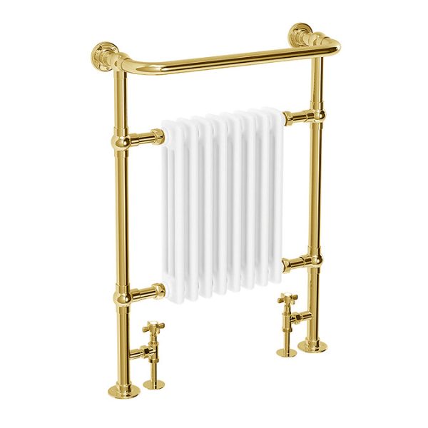 Chatsworth Savoy Vintage Gold Traditional Heated Towel Rail Radiator - Image 2