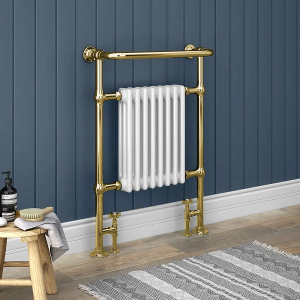 Chatsworth Savoy Vintage Gold Traditional Heated Towel Rail Radiator