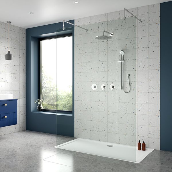 Nuie Luxury Spa Collection Arvan 2 Outlet Shower Bundle with Slider Rail Kit + Fixed Head - Image 2