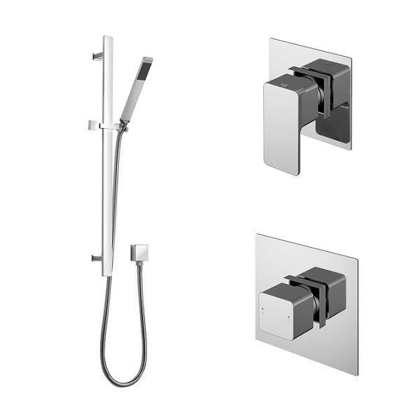 Nuie Luxury Spa Collection Windon 1 Outlet Shower Bundle with Sliding Rail Kit - Image 3
