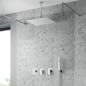 Nuie Luxury Spa Collection Windon 2 Outlet Shower Bundle with Shower Handset + Fixed Head