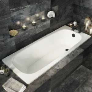 Aurora 1600 x 700mm 2TH Steel Enamel Bath
