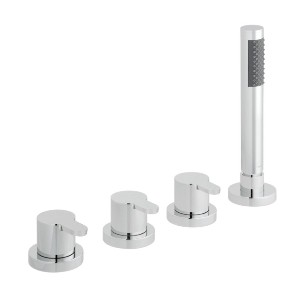 Vado Sense 4 Hole Bath Shower Mixer (Without Spout)