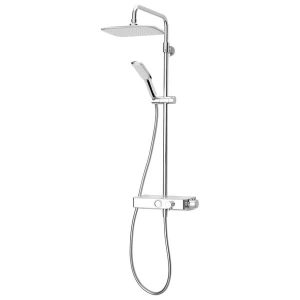 Triton Push Button Thermostatic Shower Mixer   Chrome