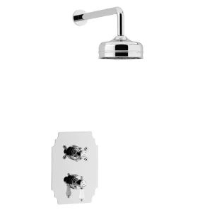 Heritage Hartlebury Recessed Shower with Premium Fixed Head Kit   Chrome