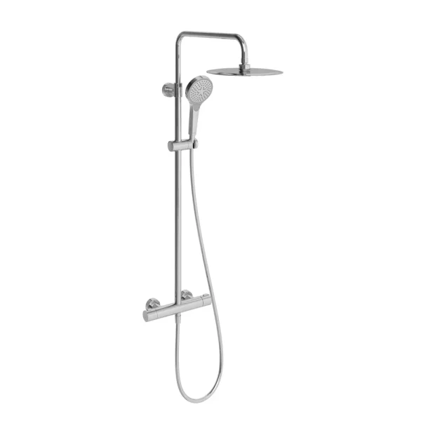 Villeroy and Boch Verve Thermostatic Shower System   Chrome