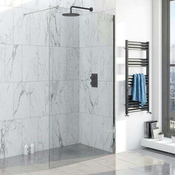 Mode Spencer Round Twin Valve Shower Set   Matt Black - Image 3