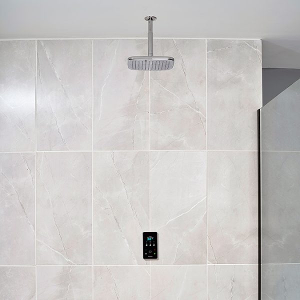 Triton ENVi 9.0KW Electric Shower with Ceiling Fed Fixed Head Kit   Silver - Image 4