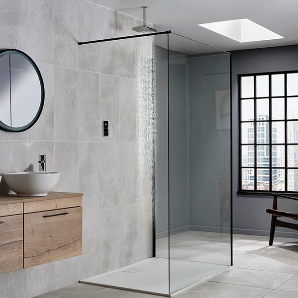 Triton ENVi 9.0KW Electric Shower with Ceiling Fed Fixed Head Kit   Silver - Image 5