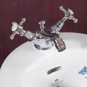 Silverdale Victorian Bidet Monobloc with Pop Up Waste Chrome