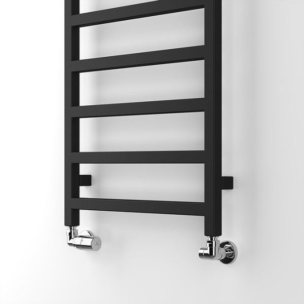 Terma Simple Heban Black Heated Towel Rail 1440 x 500mm - Image 3