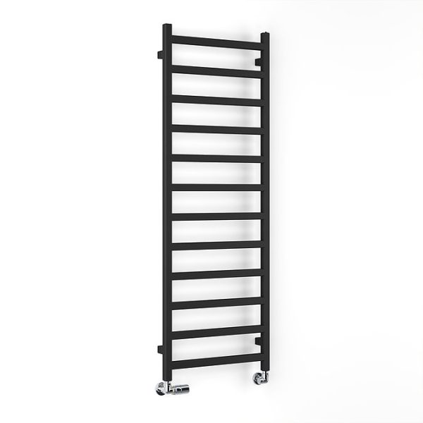 Terma Simple Heban Black Heated Towel Rail 1440 x 500mm - Image 5
