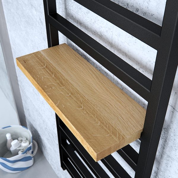 Terma Simple Heban Black Heated Towel Rail 1440 x 500mm - Image 6