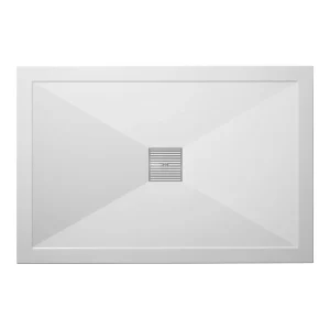 Crosswater Rectangular Low Profile Stone Resin Shower Tray & Waste 800 x 1200 x 25mm
