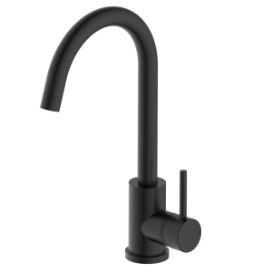 Bower Alberta Modern Matt Black Single Lever Kitchen Mixer Tap
