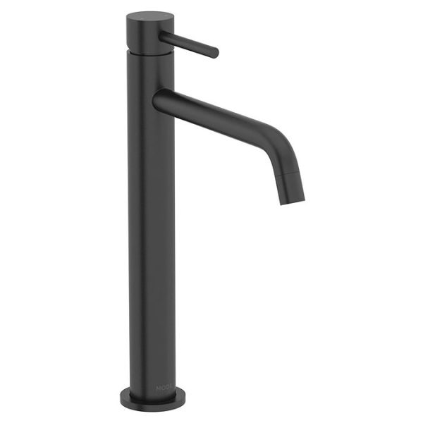 Mode Spencer Round Black High Rise Basin Mixer Tap - Image 3