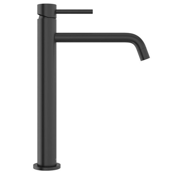 Mode Spencer Round Black High Rise Basin Mixer Tap - Image 5