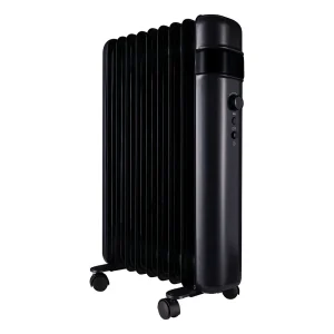 TCP Smart 2000W Black Wi Fi Energy Saving Portable Free Standing Oil 9 Finned Radiator