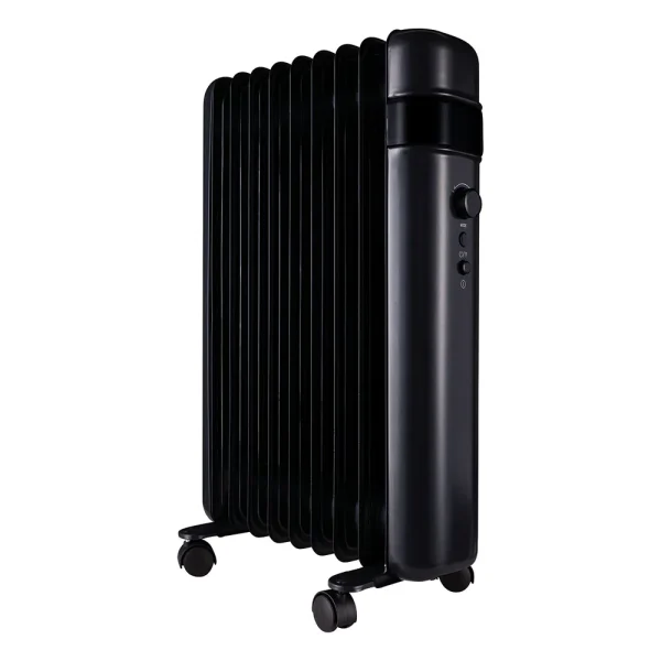 TCP Smart 2000W Black Wi Fi Energy Saving Portable Free Standing Oil 9 Finned Radiator