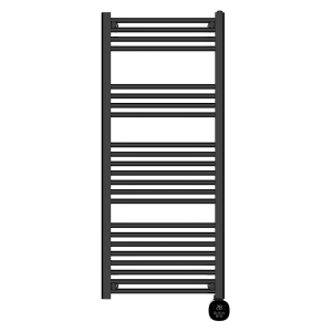 TCP Smart 1000W Black 1250 x 500mm Wi Fi Energy Saving Electric Only Towel Radiator