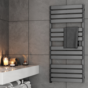 Terma Warp T One Salt n Pepper Electric Towel Rail 500 x 1110mm