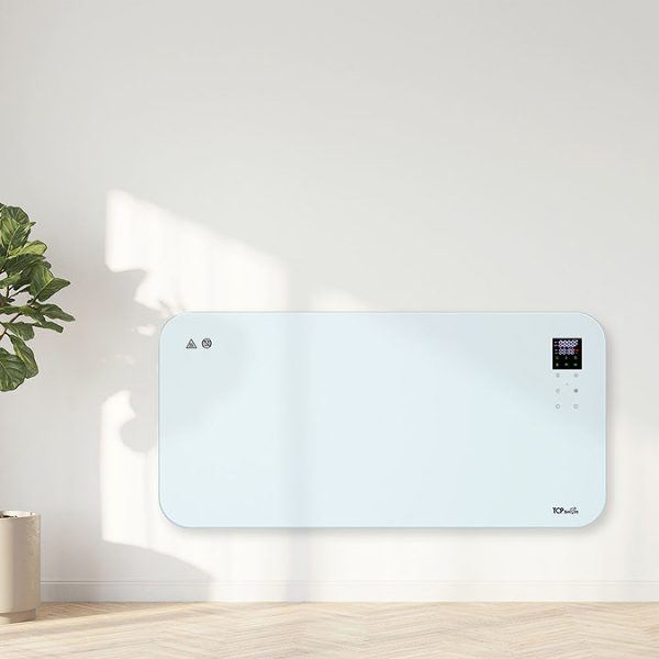 TCP Smart 2000W Black Wi Fi Energy Saving Fixed or Portable Floorstanding Glass Panel Radiator - Image 7
