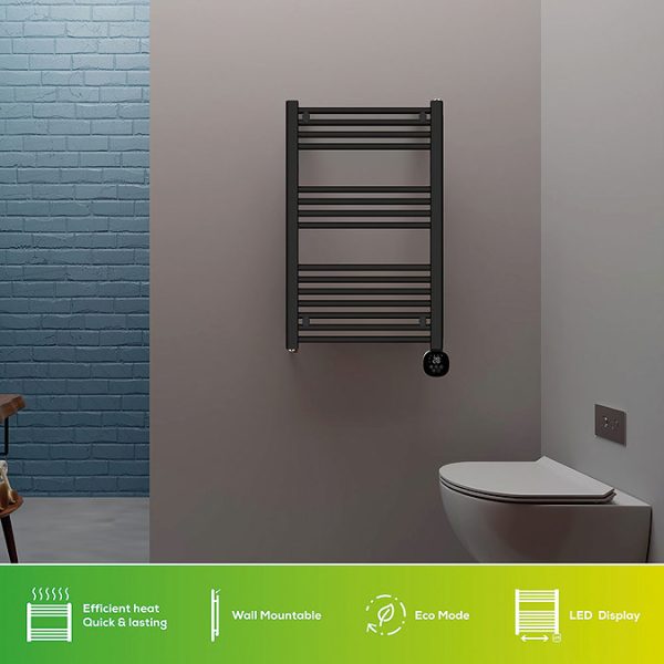 TCP Smart 500W White 895 x 500mm Wi Fi Energy Saving Electric Only Towel Radiator - Image 3