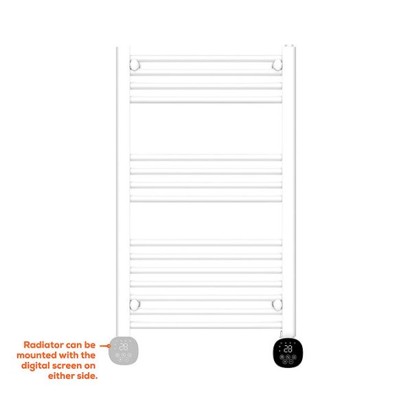TCP Smart 500W White 895 x 500mm Wi Fi Energy Saving Electric Only Towel Radiator - Image 7