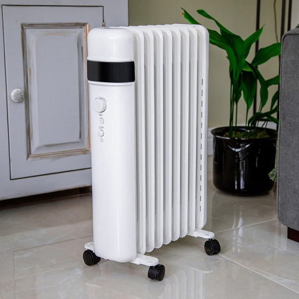 TCP Smart 1500W White Wi Fi Energy Saving Portable Free Standing Oil 7 Finned Radiator - Image 5