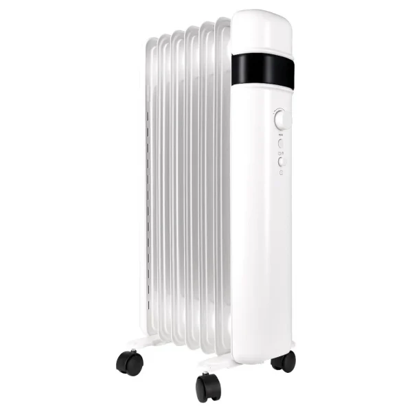 TCP Smart 1500W White Wi Fi Energy Saving Portable Free Standing Oil 7 Finned Radiator