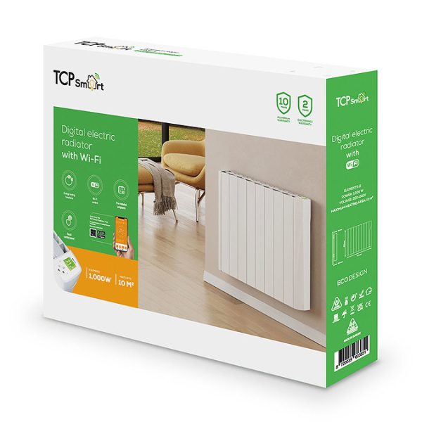 TCP Smart Wi Fi Energy Saving Digital Electric Oil Filled Radiator 1000W - Image 7