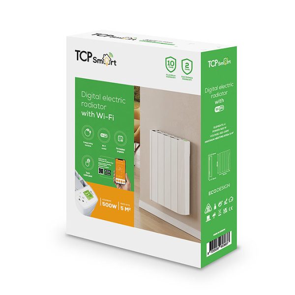 TCP Smart Wi Fi Energy Saving Digital Electric Oil Filled Radiator 500W - Image 5