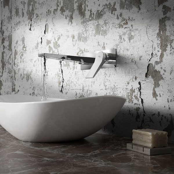 Hudson Reed Soar Wall Mounted Single Lever Basin Mixer - Image 2