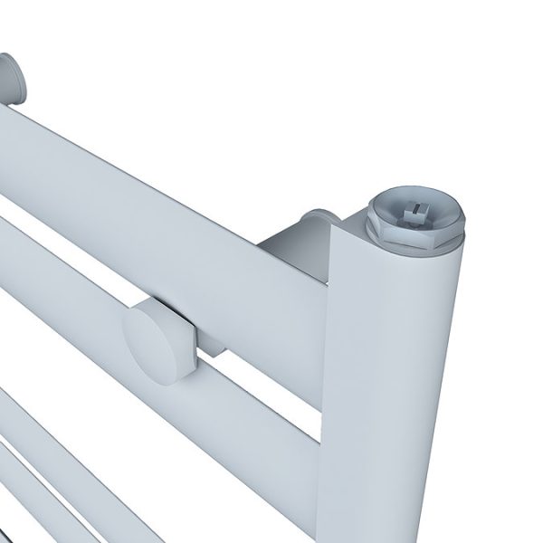 Carisa Soleil Textured White Heated Towel Rail 1015 x 480mm - Image 2
