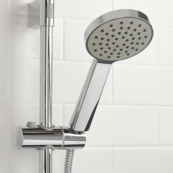 Bristan Sonique Exposed Chrome Mini Shower Valve Shower with Adjustable Riser - Image 2