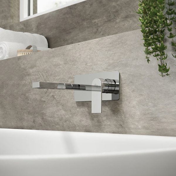 Hudson Reed Sottile Wall Mounted Single Lever Basin Mixer - Image 3