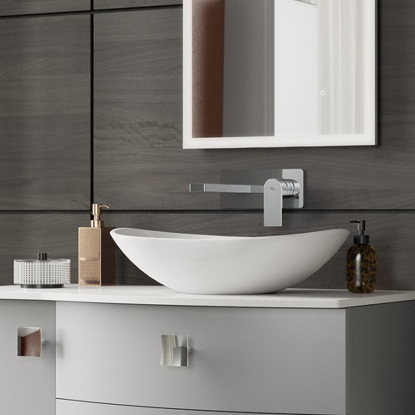 Hudson Reed Sottile Wall Mounted Single Lever Basin Mixer - Image 2