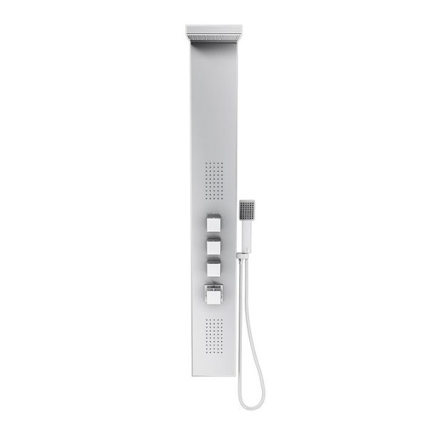 Milan Modern Stainless Steel Tower Shower Panel (Thermostatic) - Image 5
