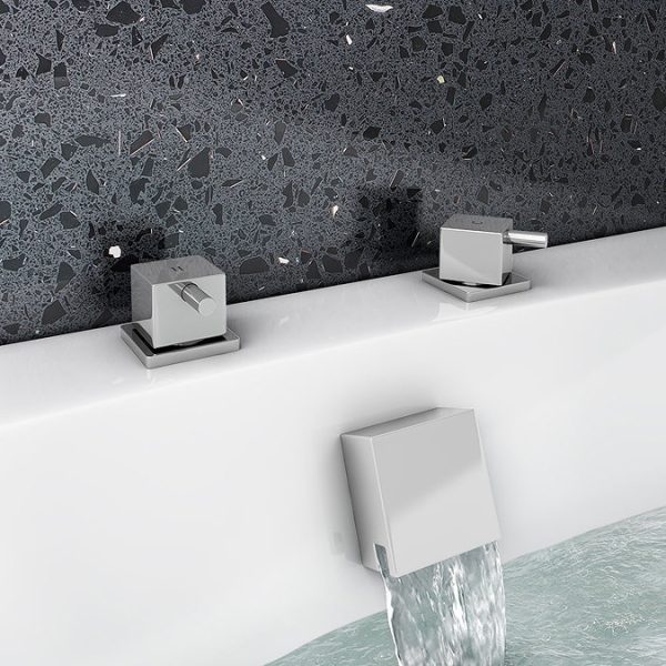 Milan 3/4" Deck Bath Side Valves (Pair) - Image 2